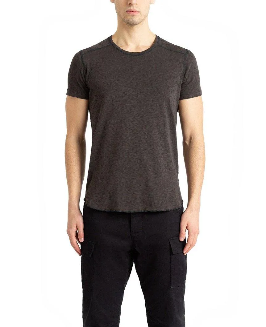 1x1 Slub Short Sleeve Crewneck Stone