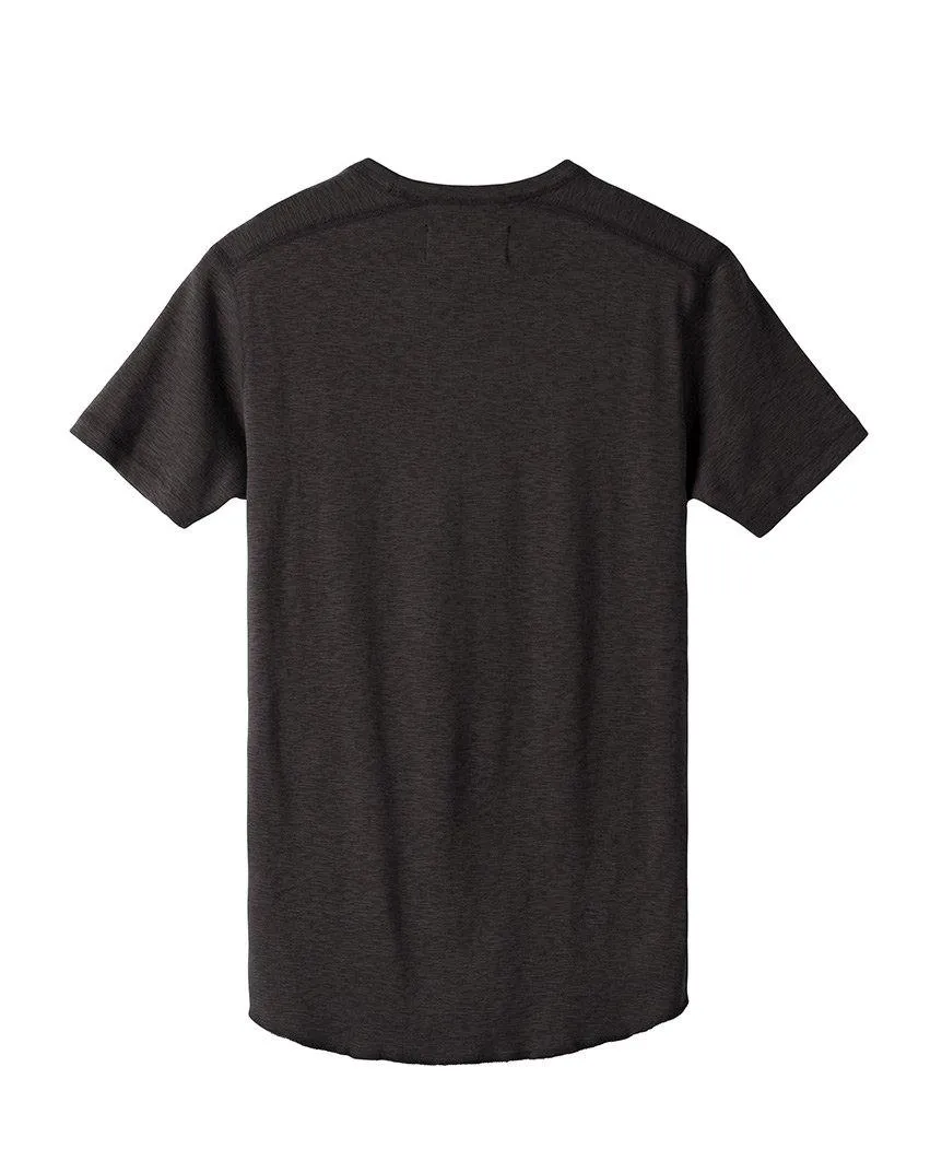 1x1 Slub Short Sleeve Crewneck Stone