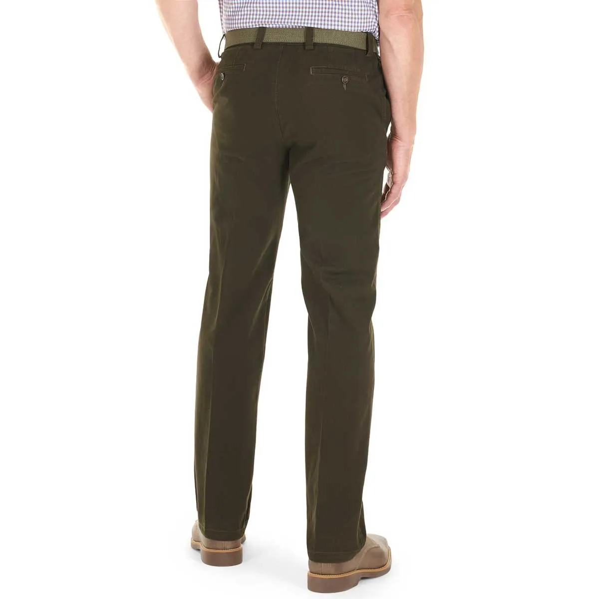 40% OFF GURTEEN Trousers - Longford Autumn Stretch Cotton Chinos – Bracken - 40 REG