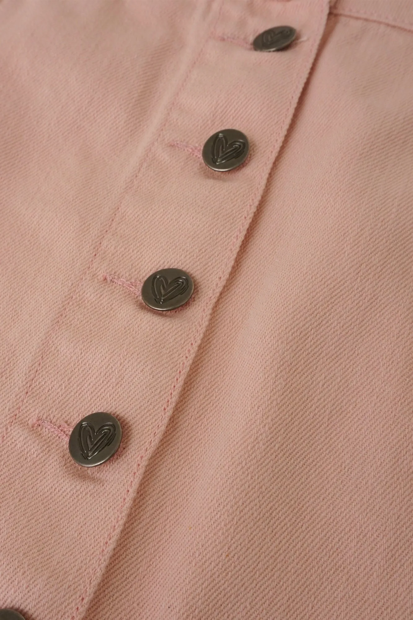A-Line Buttoned Mini Skirt