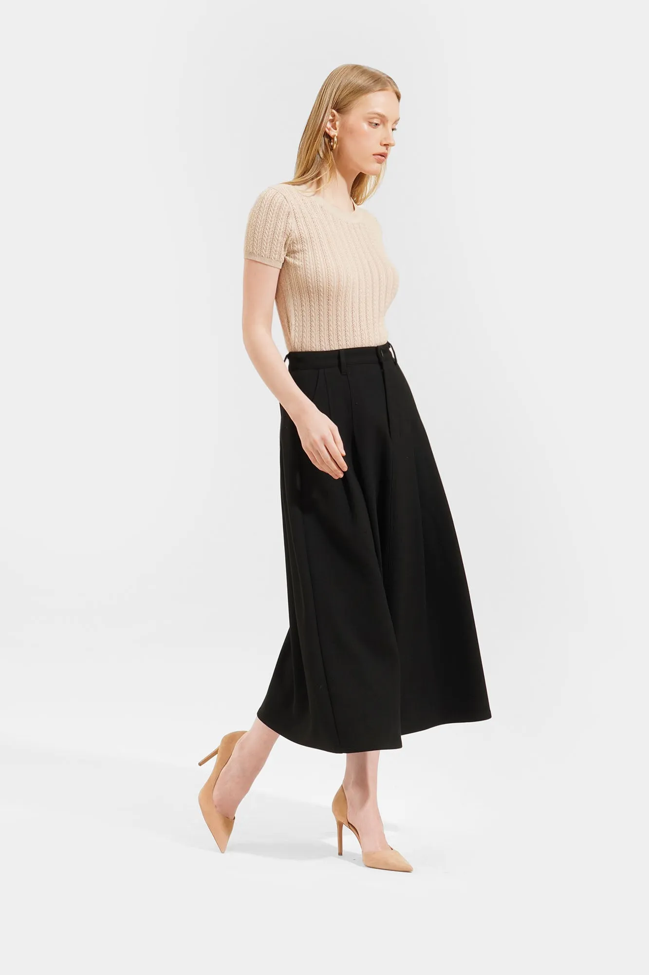 A-line Midi Skirt