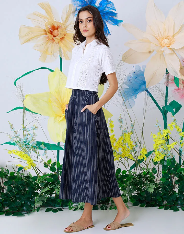 A-Line Skirt with Side Pockets