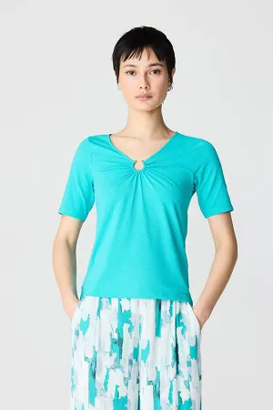 ACQUA RING V-NECK BASIC T-SHIRT