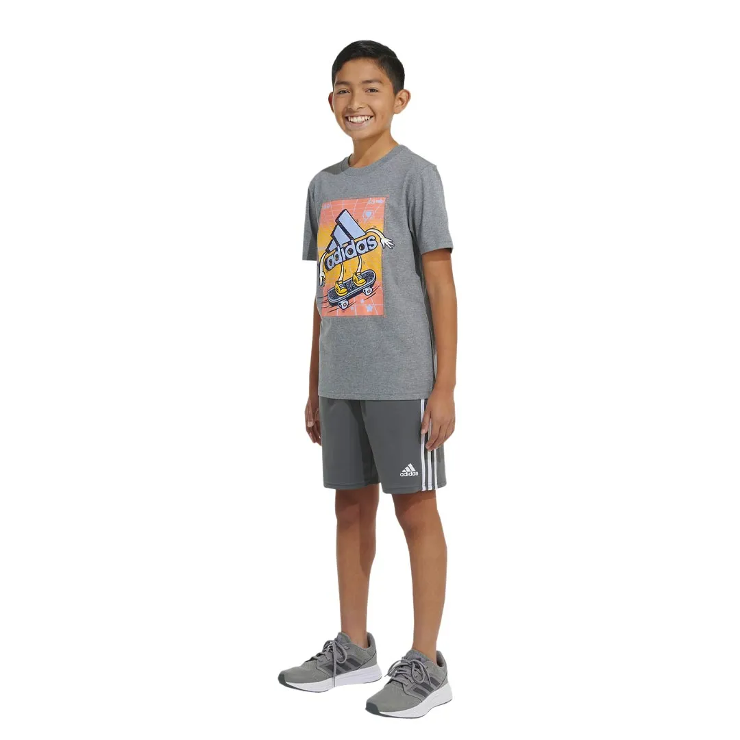 adidas - Kids' (Youth) HTR Skater Bos Short Sleeve T-Shirt (GB8881)