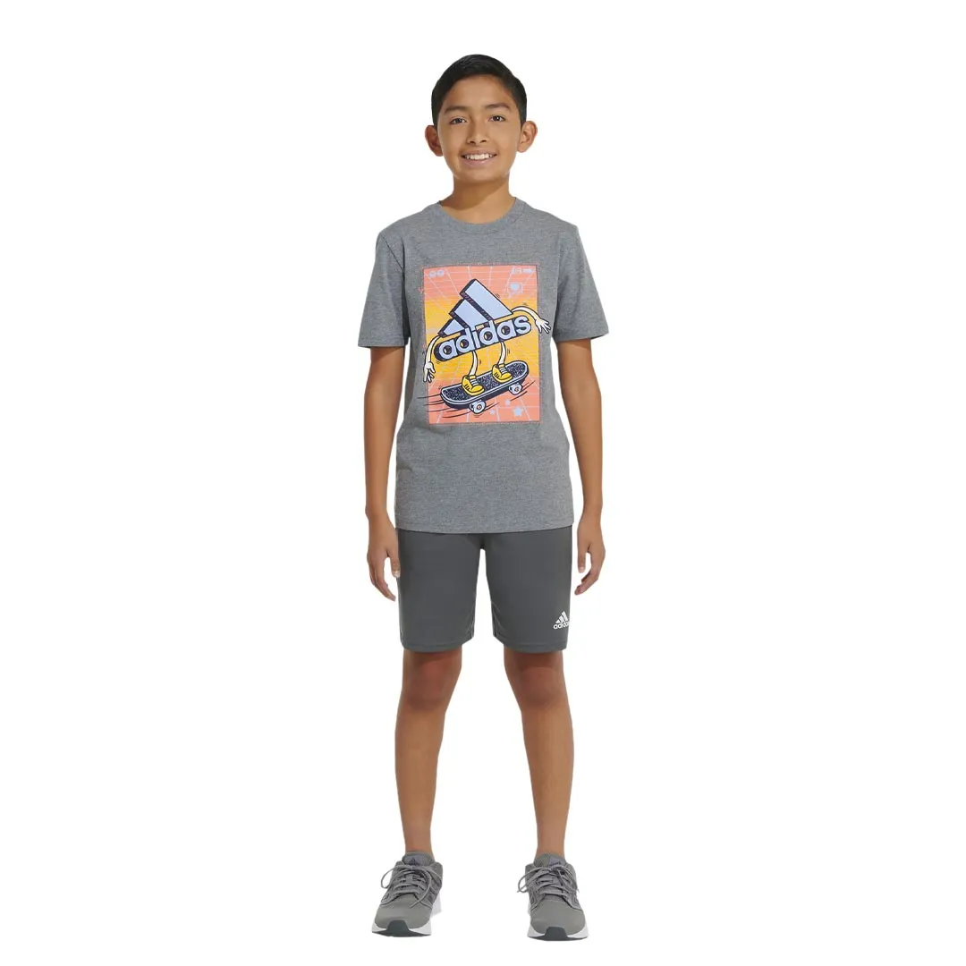 adidas - Kids' (Youth) HTR Skater Bos Short Sleeve T-Shirt (GB8881)