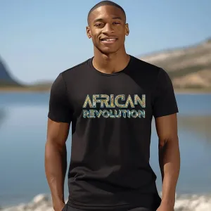 Afrocentric T Shirts | African Revolution Golden