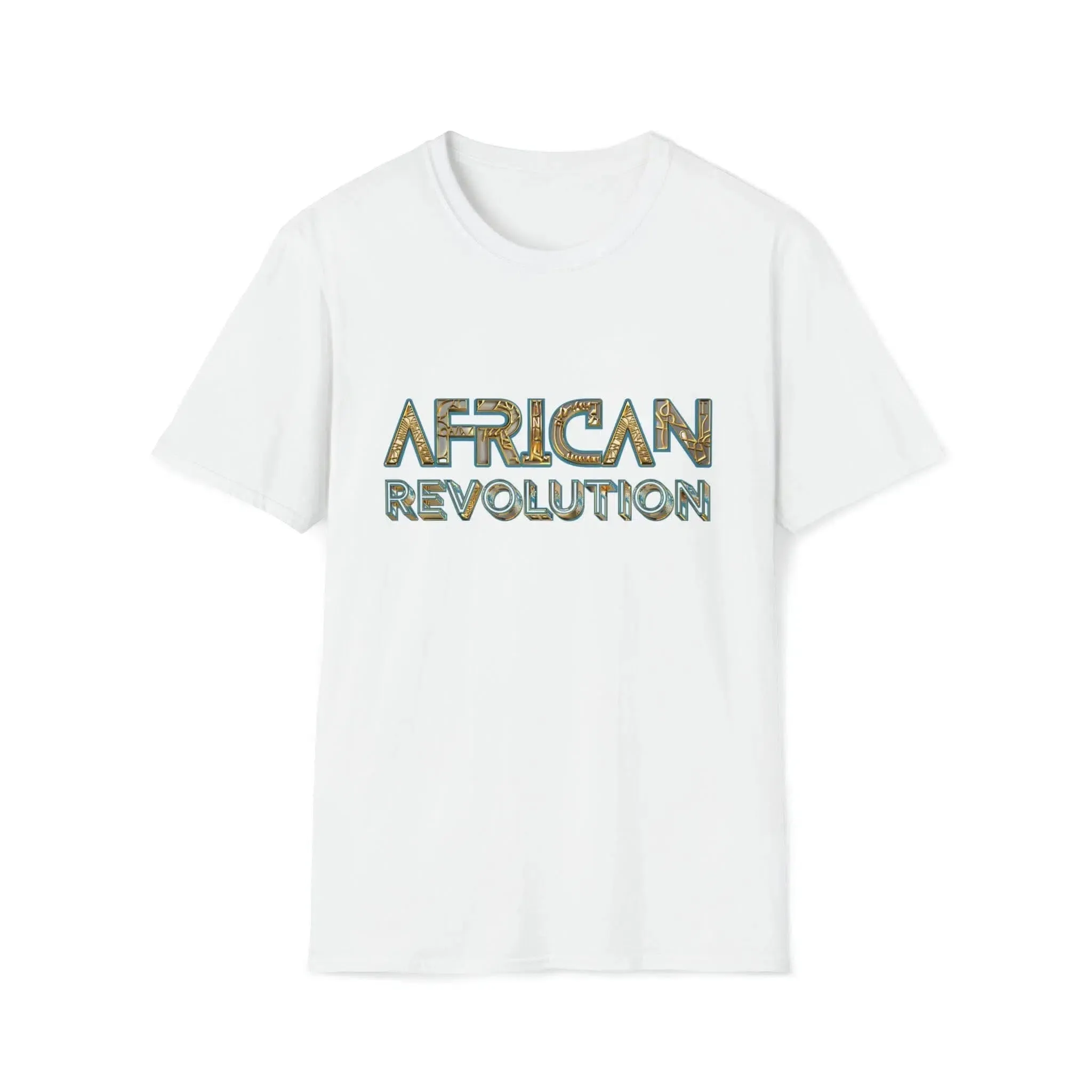 Afrocentric T Shirts | African Revolution Golden