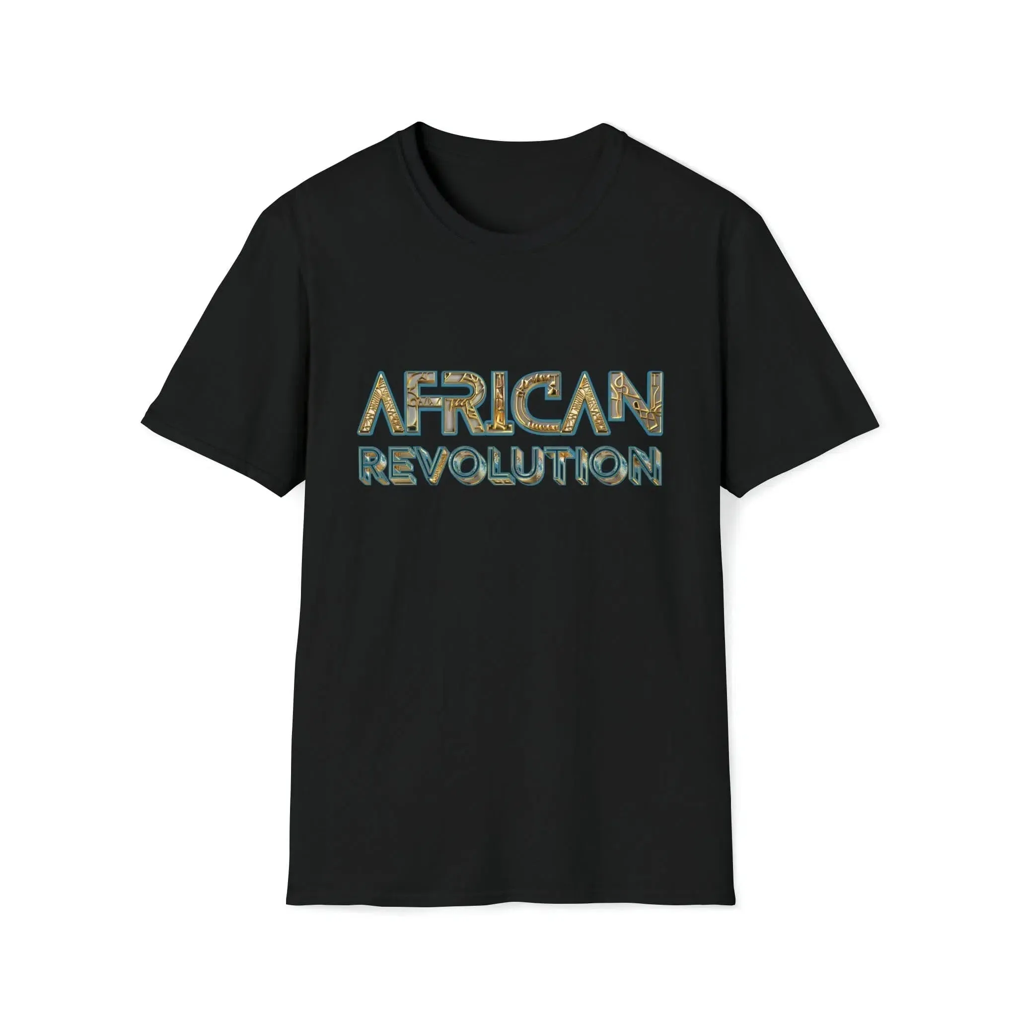 Afrocentric T Shirts | African Revolution Golden