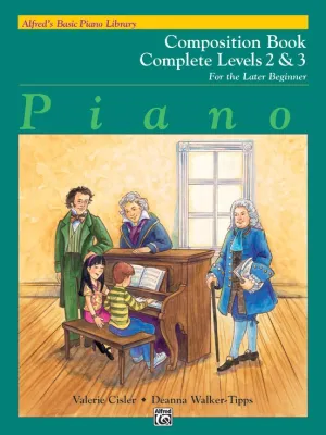 Alfred's Basic Piano Library: Composition Book Complete 2 & 3