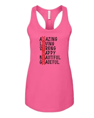 Amazing, loving strong beautiful mom tank top