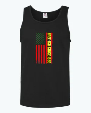 American flag juneteenth tank top green yellow red flag tank tops
