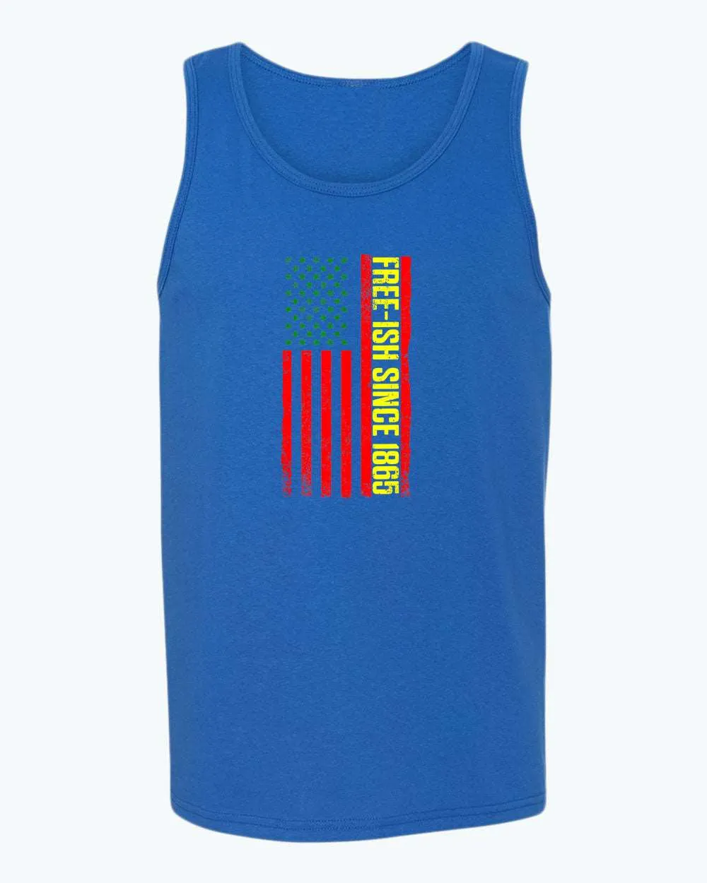 American flag juneteenth tank top green yellow red flag tank tops