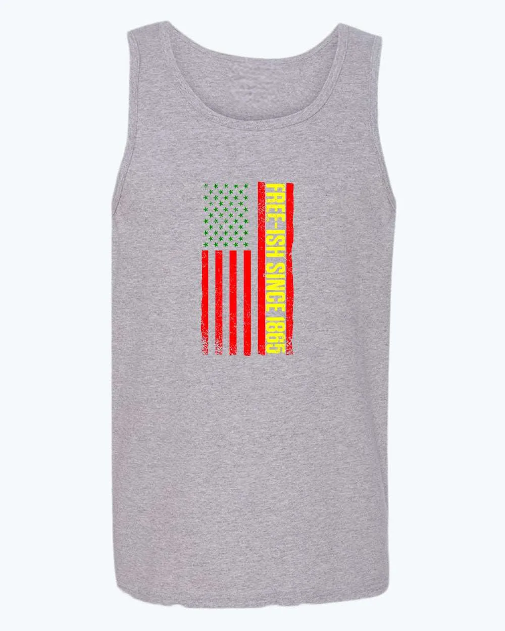 American flag juneteenth tank top green yellow red flag tank tops