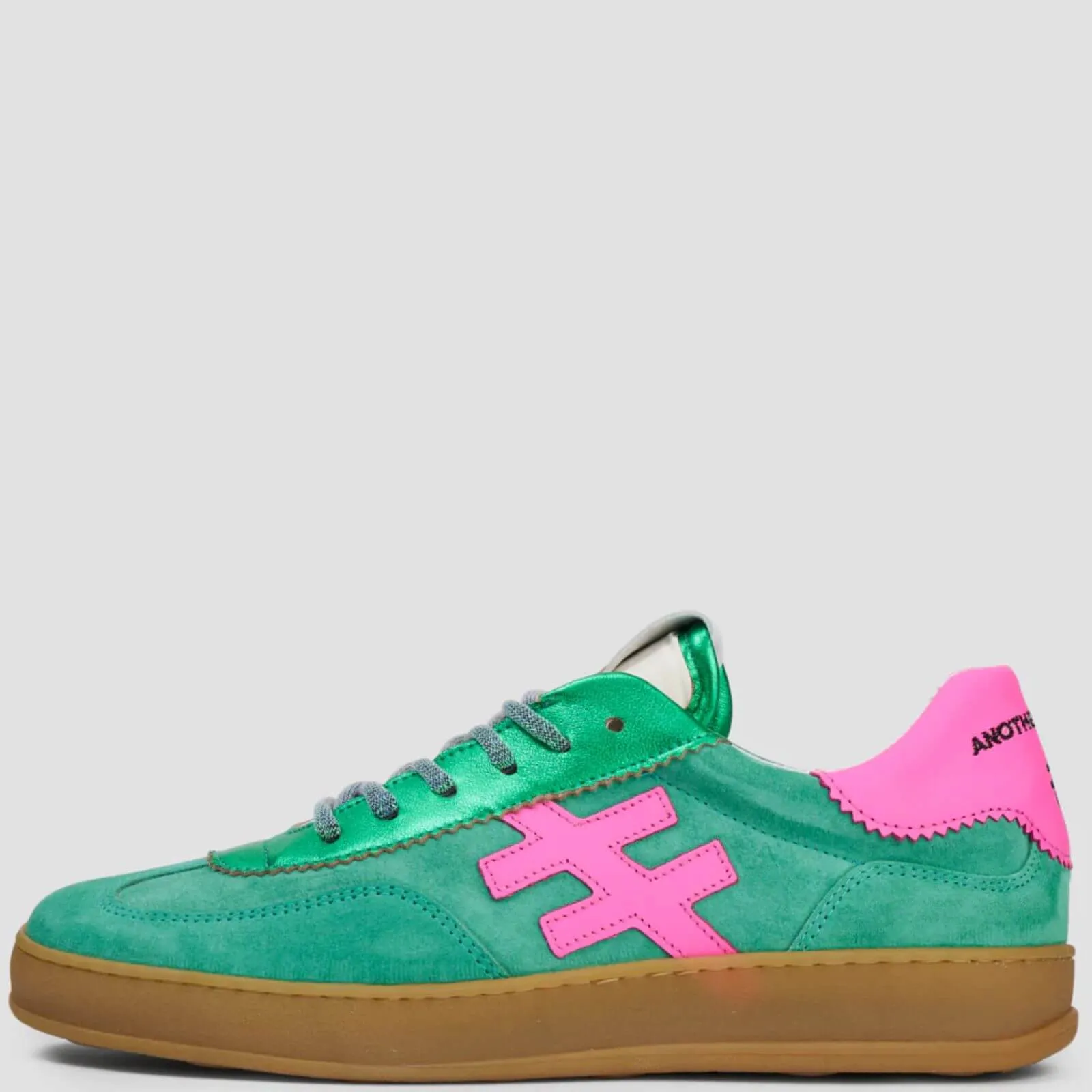 Another Trend Green & Pink Sneakers
