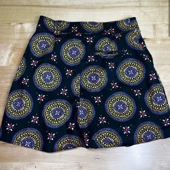 Anthropologie Maeve abstract city shorts in multicolor medallion print