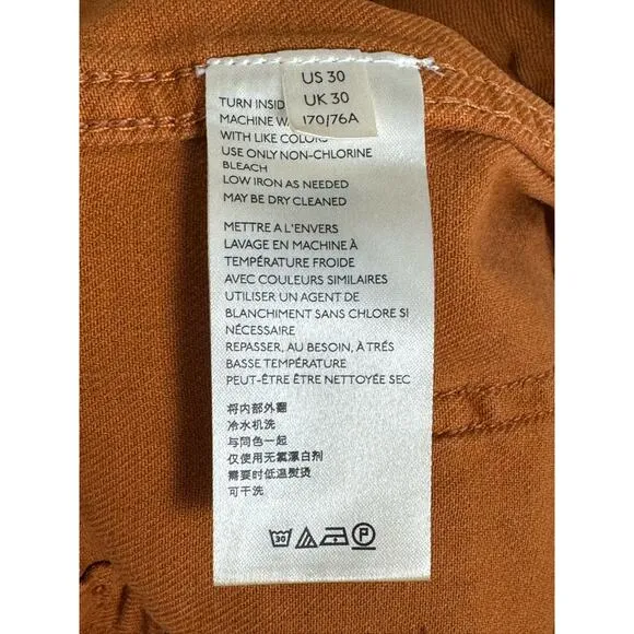 Anthropologie Wilder Rope Utility Shorts in Burnt Orange Size 30