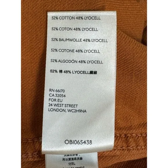 Anthropologie Wilder Rope Utility Shorts in Burnt Orange Size 30