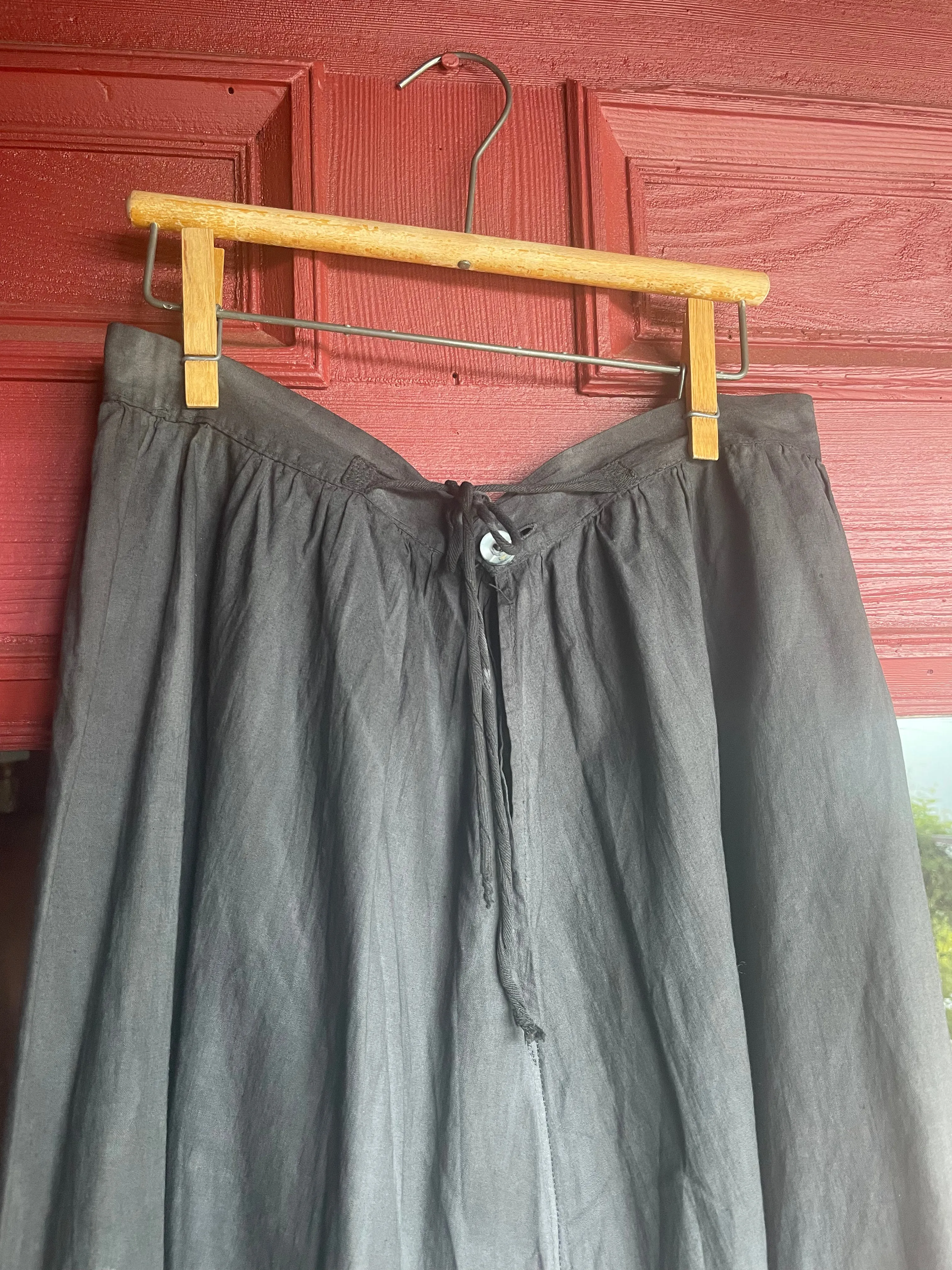 Antique Fade Black Cotton Eyelet Bloomers
