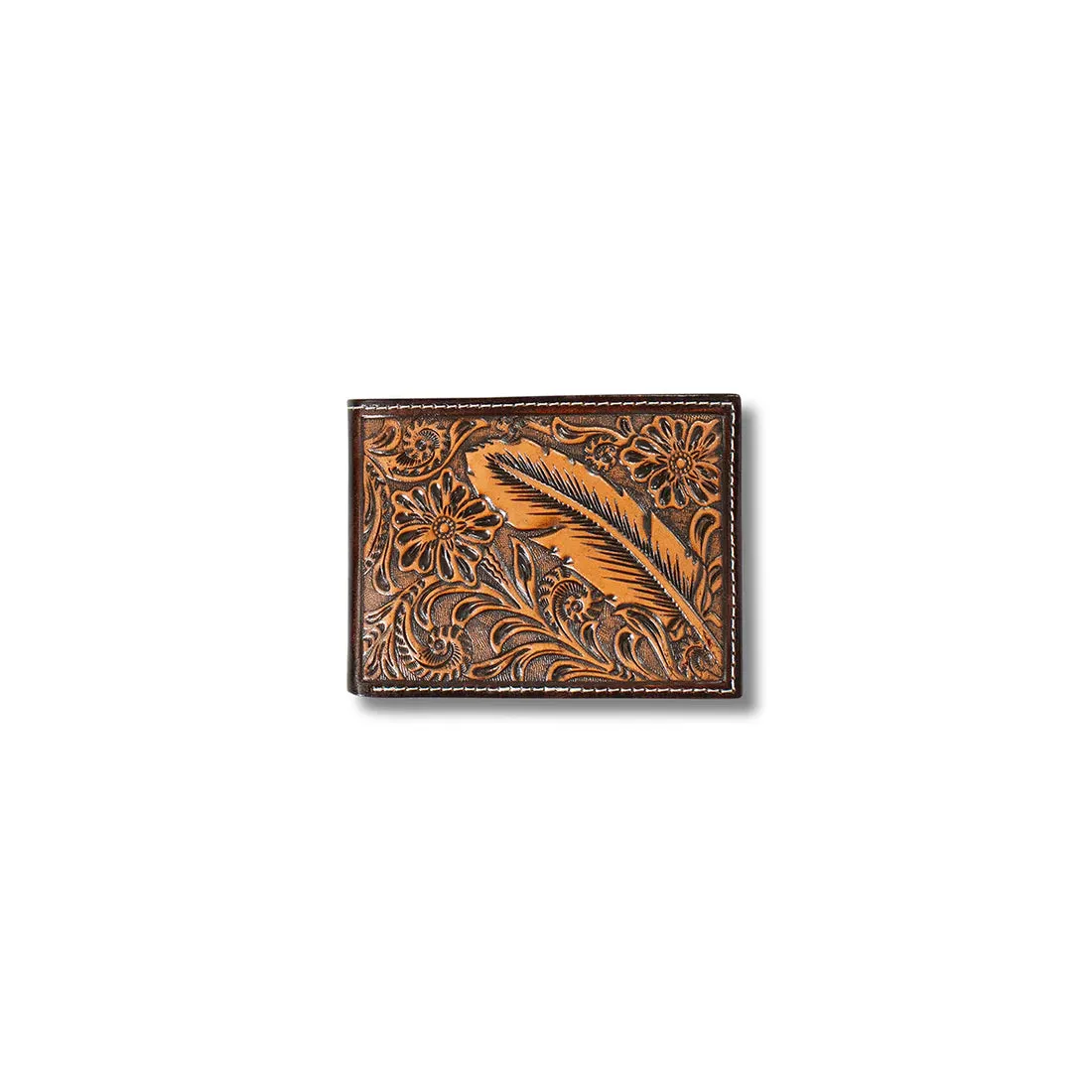 Ariat Bi-Fold Feather Embossed