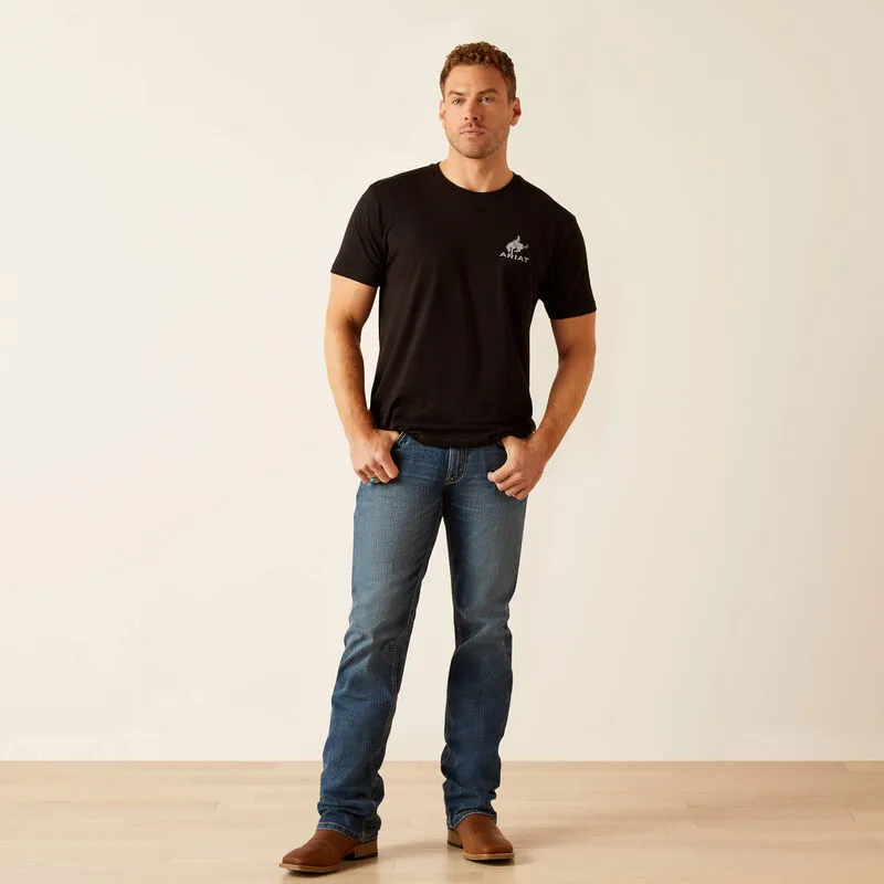 Ariat Bronco Flag Men's T-Shirt | 10047897