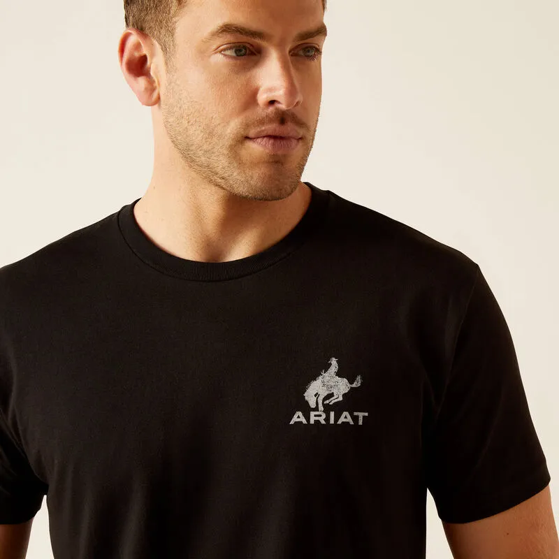 Ariat Bronco Flag Men's T-Shirt | 10047897