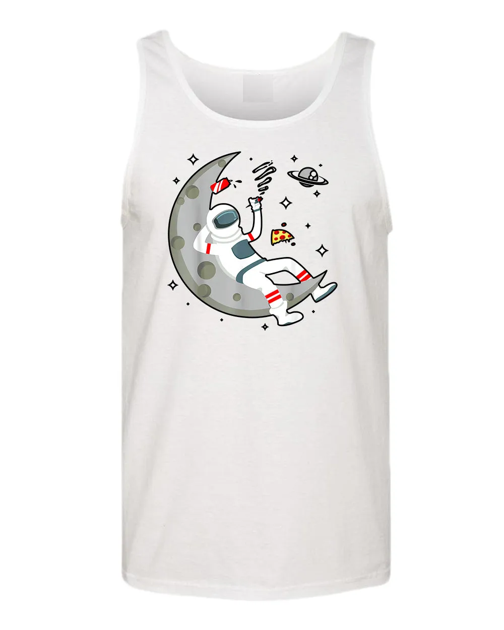 Astronaut chilling 420 tank top