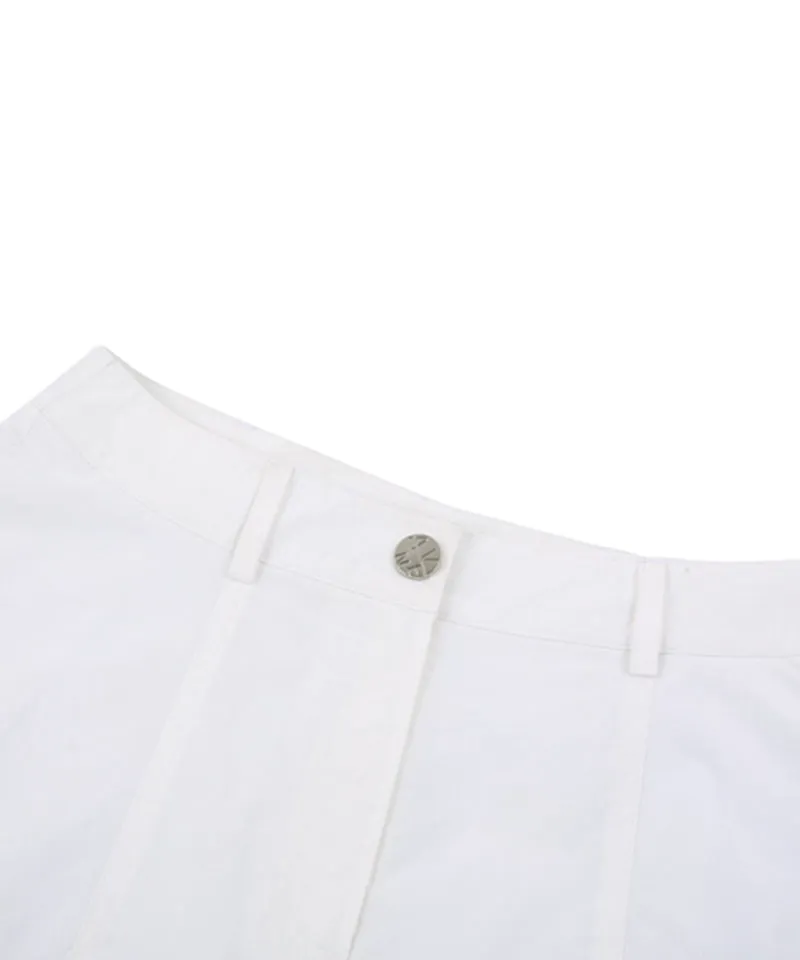 AVEN A-Line Midi Skirt - White