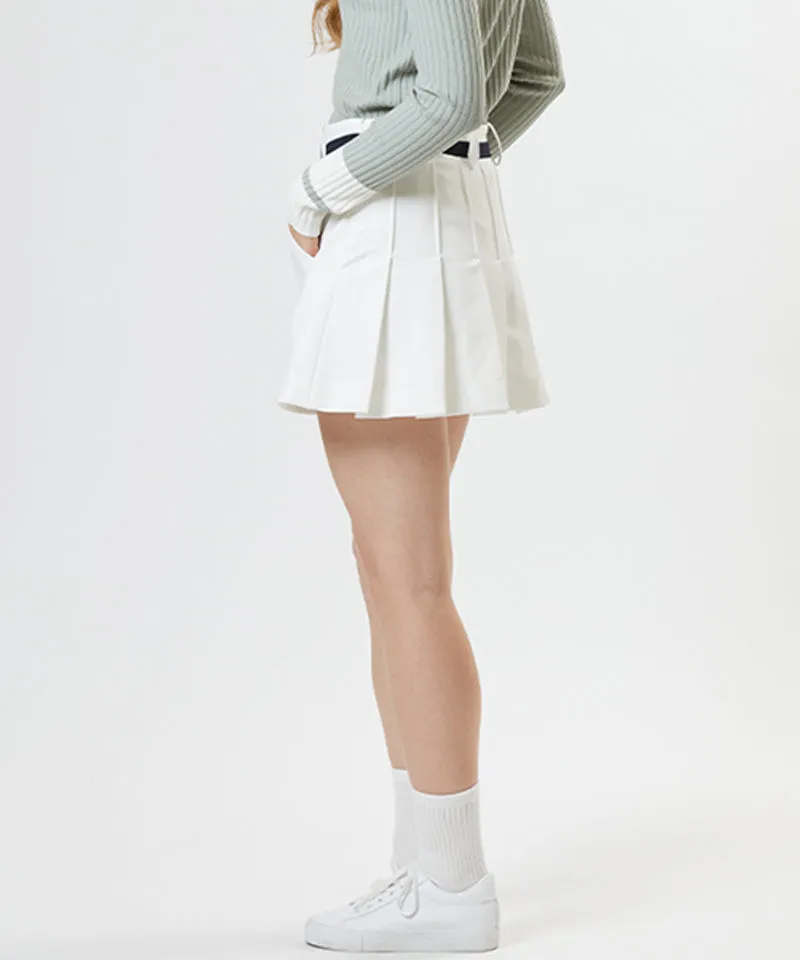 AVEN Front Pocket A-line Skirt - Ivory