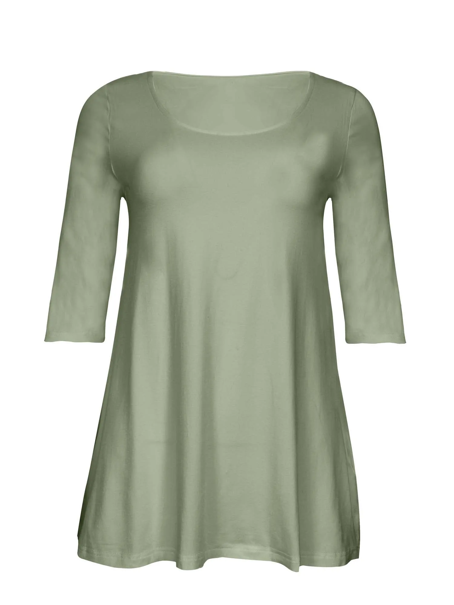 Bamboo Mid Sleeve T Shirt - Eucalyptus