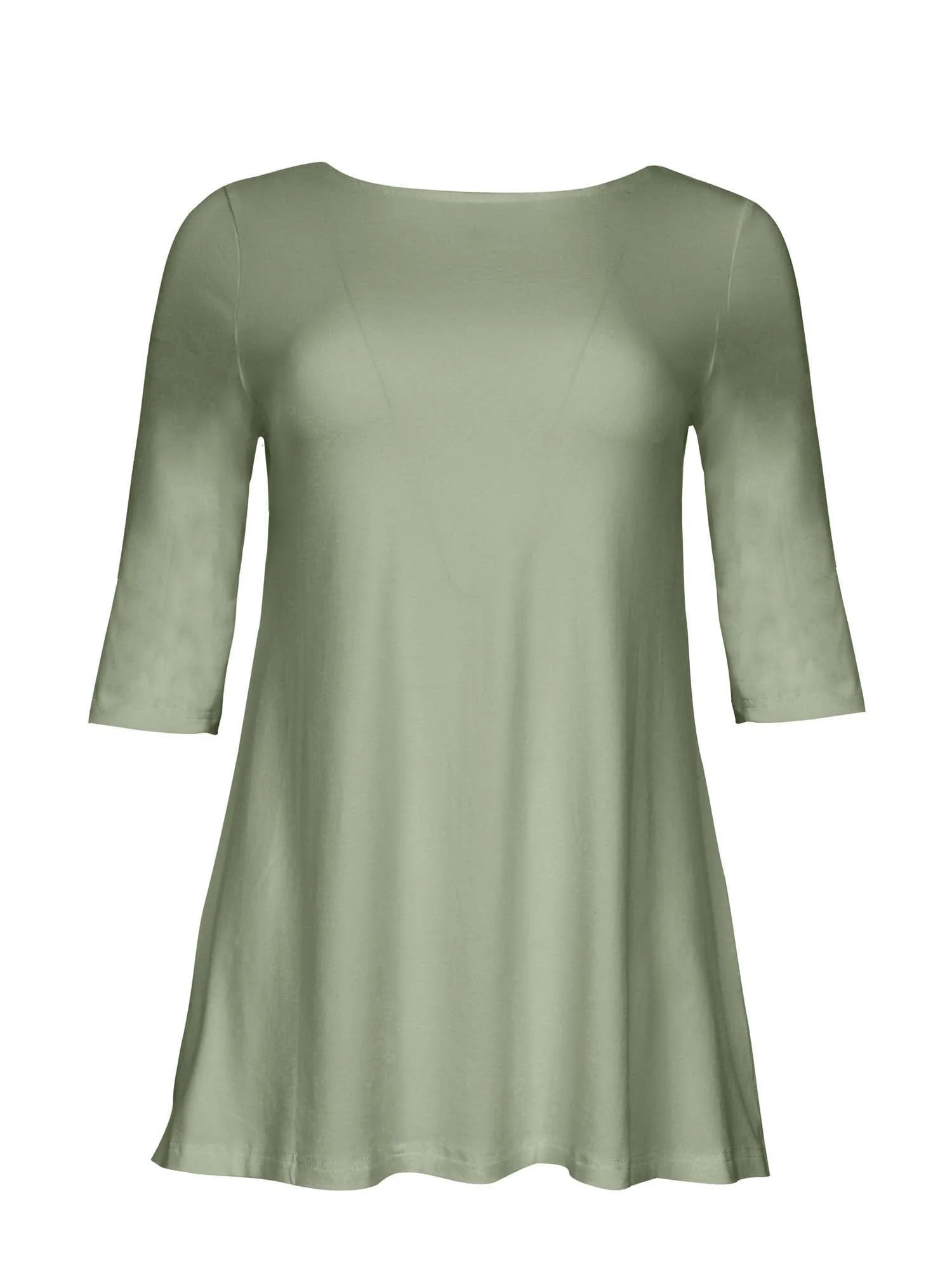 Bamboo Mid Sleeve T Shirt - Eucalyptus