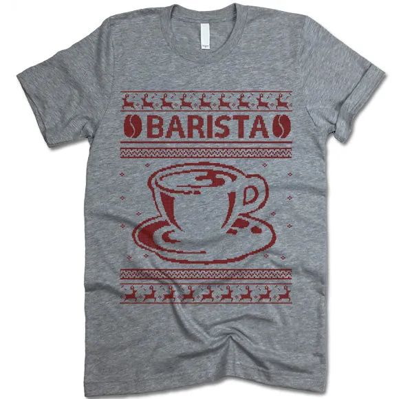 Barista Christmas T Shirt