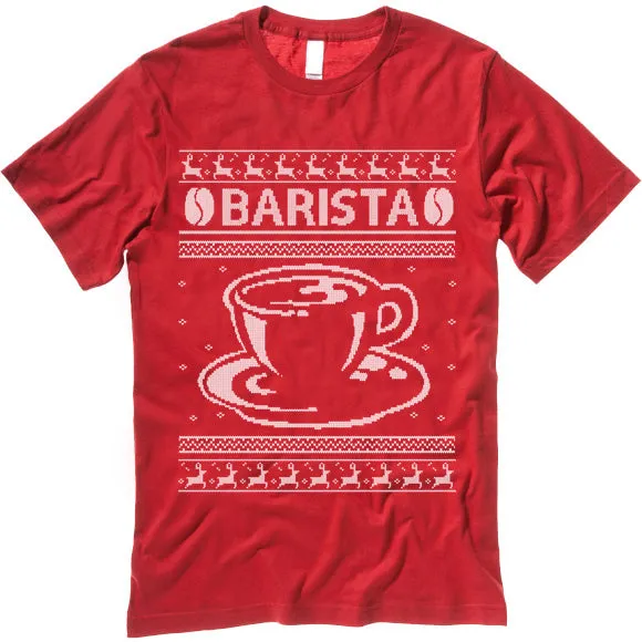Barista Christmas T Shirt