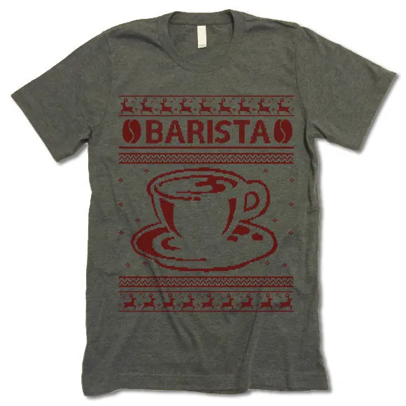 Barista Christmas T Shirt