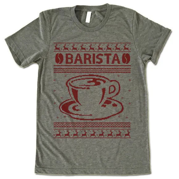 Barista Christmas T Shirt
