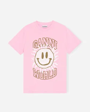Basic Jersey Smiley Relaxed T-shirt - Lilac Sachet
