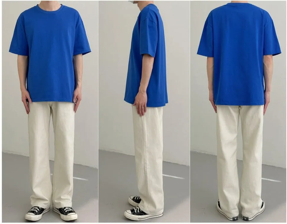 Basic Short-sleeved Round Neck T-shirt