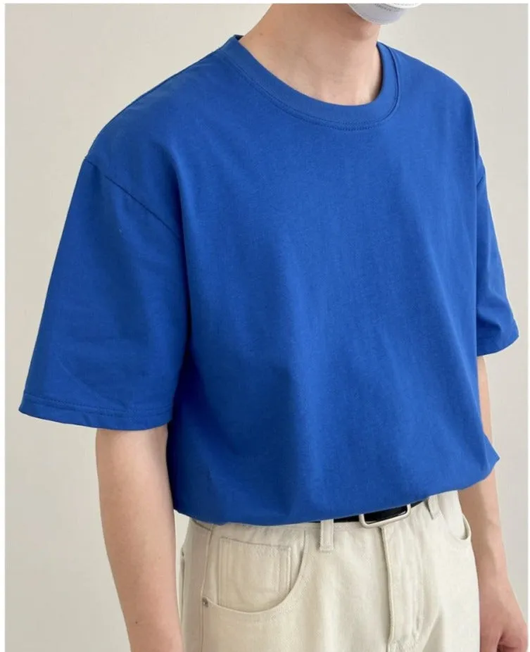 Basic Short-sleeved Round Neck T-shirt
