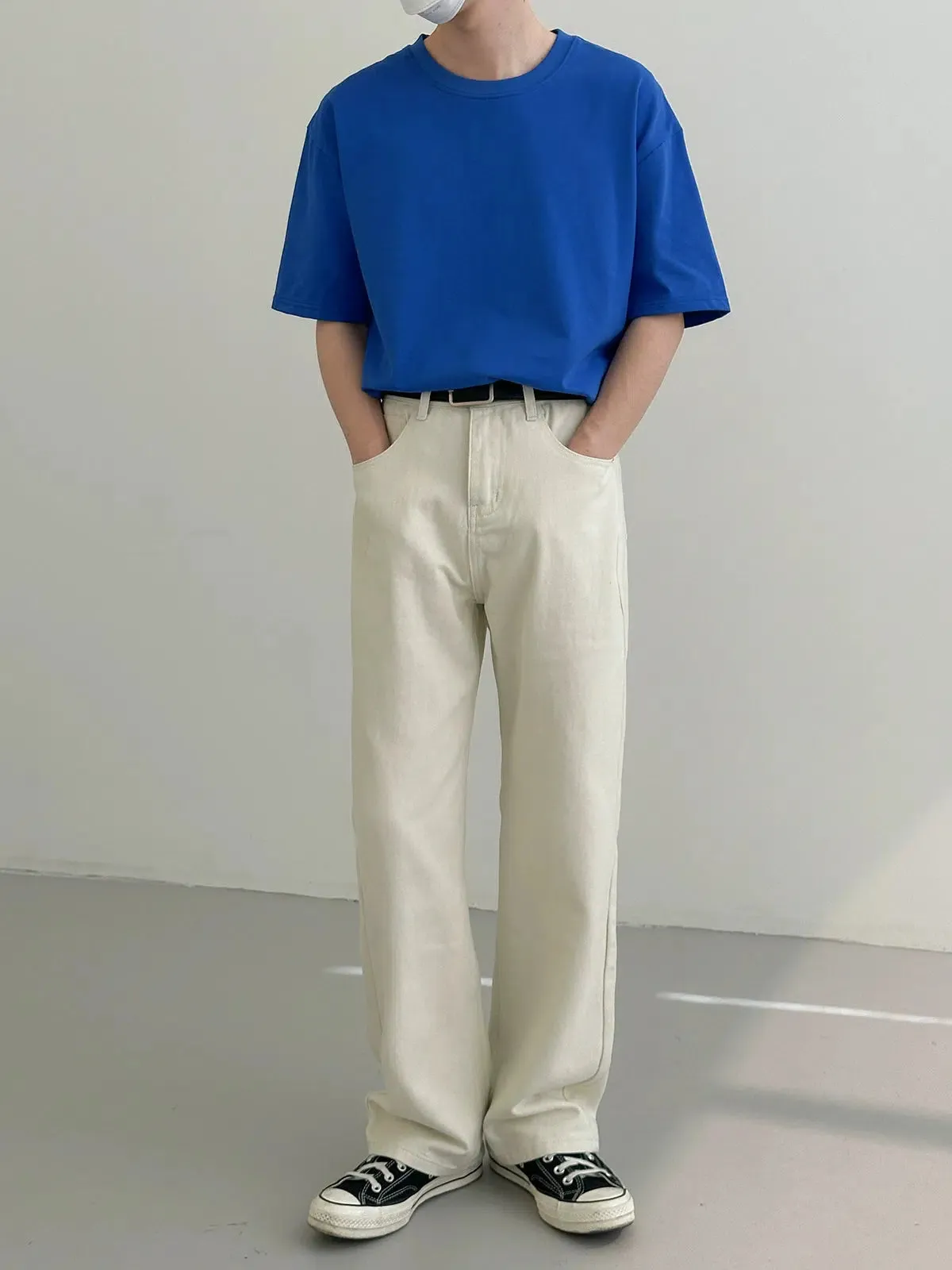 Basic Short-sleeved Round Neck T-shirt