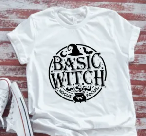 Basic Witch, Halloween Unisex White, Short-Sleeve T-shirt