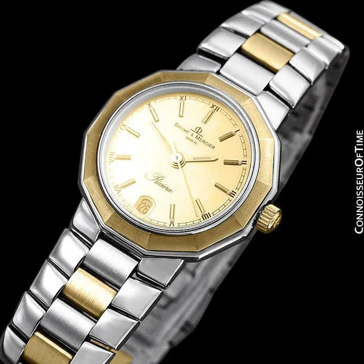Baume & Mercier Ladies Riviera Two-Tone Watch - Stainless Steel & 18K Solid Gold