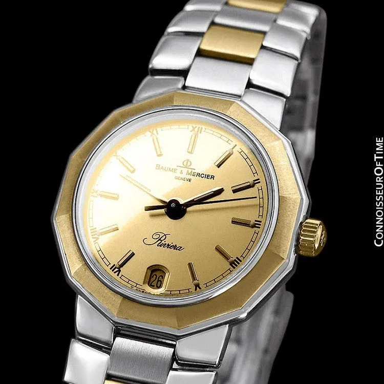 Baume & Mercier Ladies Riviera Two-Tone Watch - Stainless Steel & 18K Solid Gold