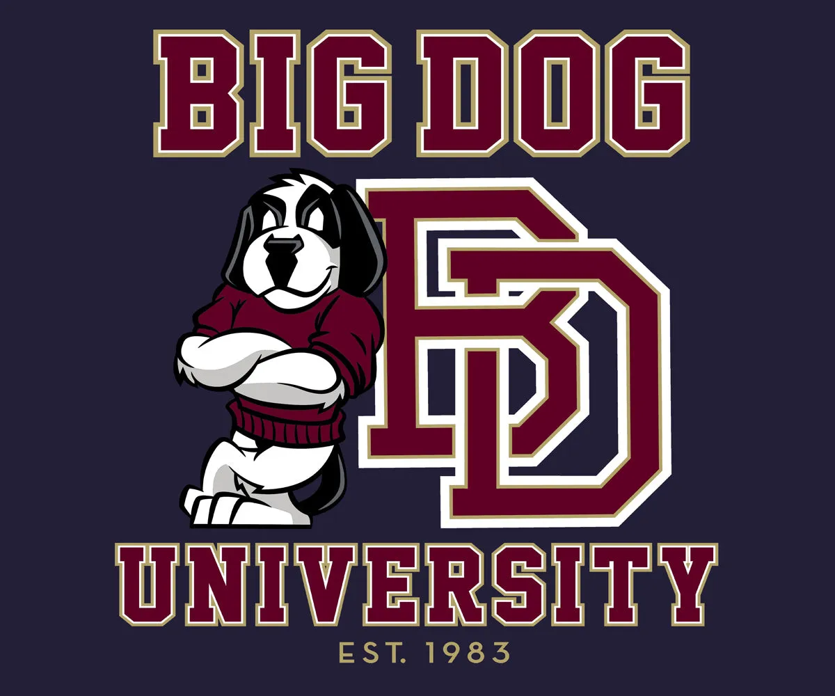 Bd University Burgundy Gold T-shirt