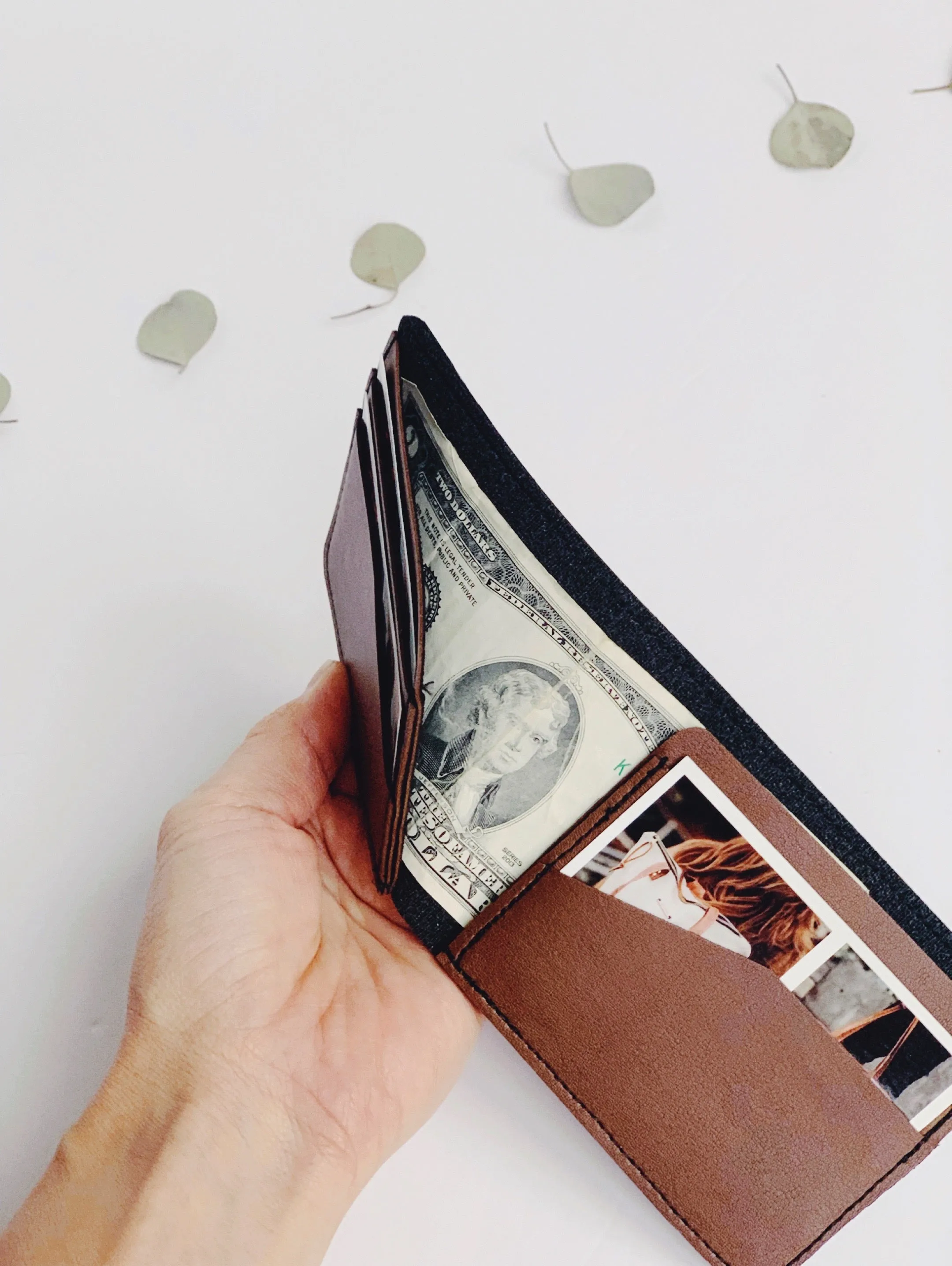 Bi Fold Premium Cactus Leather Wallet