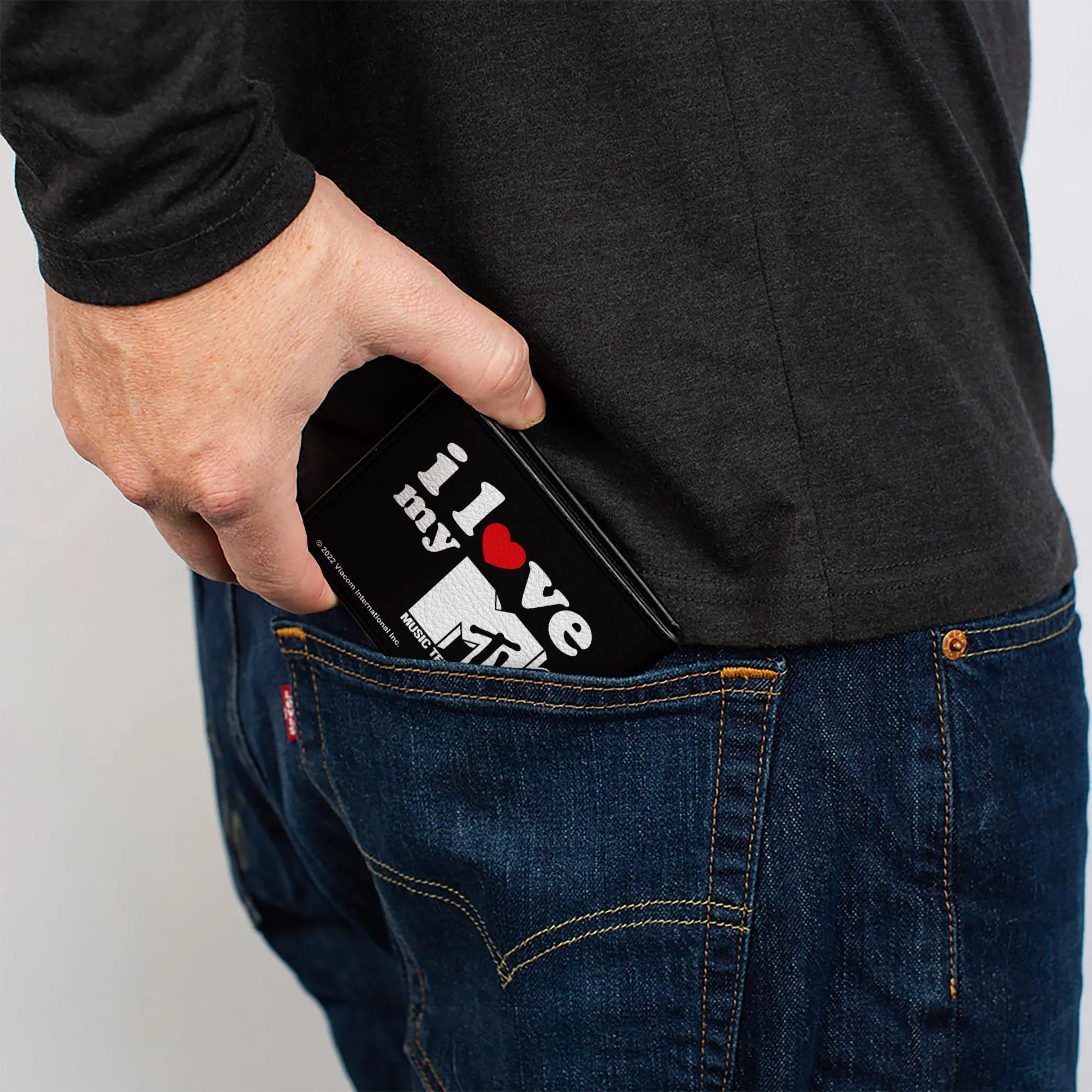 Bi-Fold Wallet - MTV I LOVE MY MTV Black/White/Red