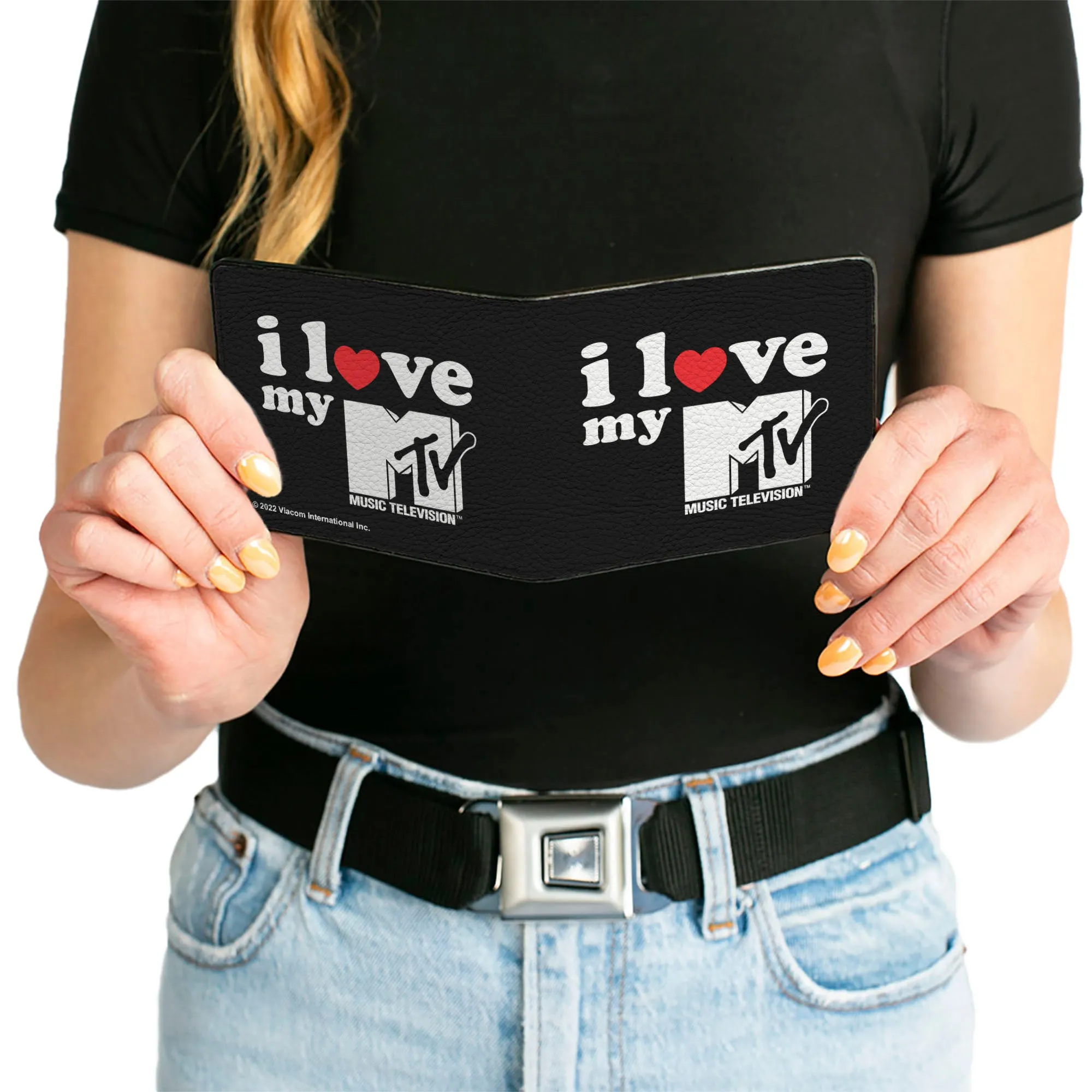 Bi-Fold Wallet - MTV I LOVE MY MTV Black/White/Red
