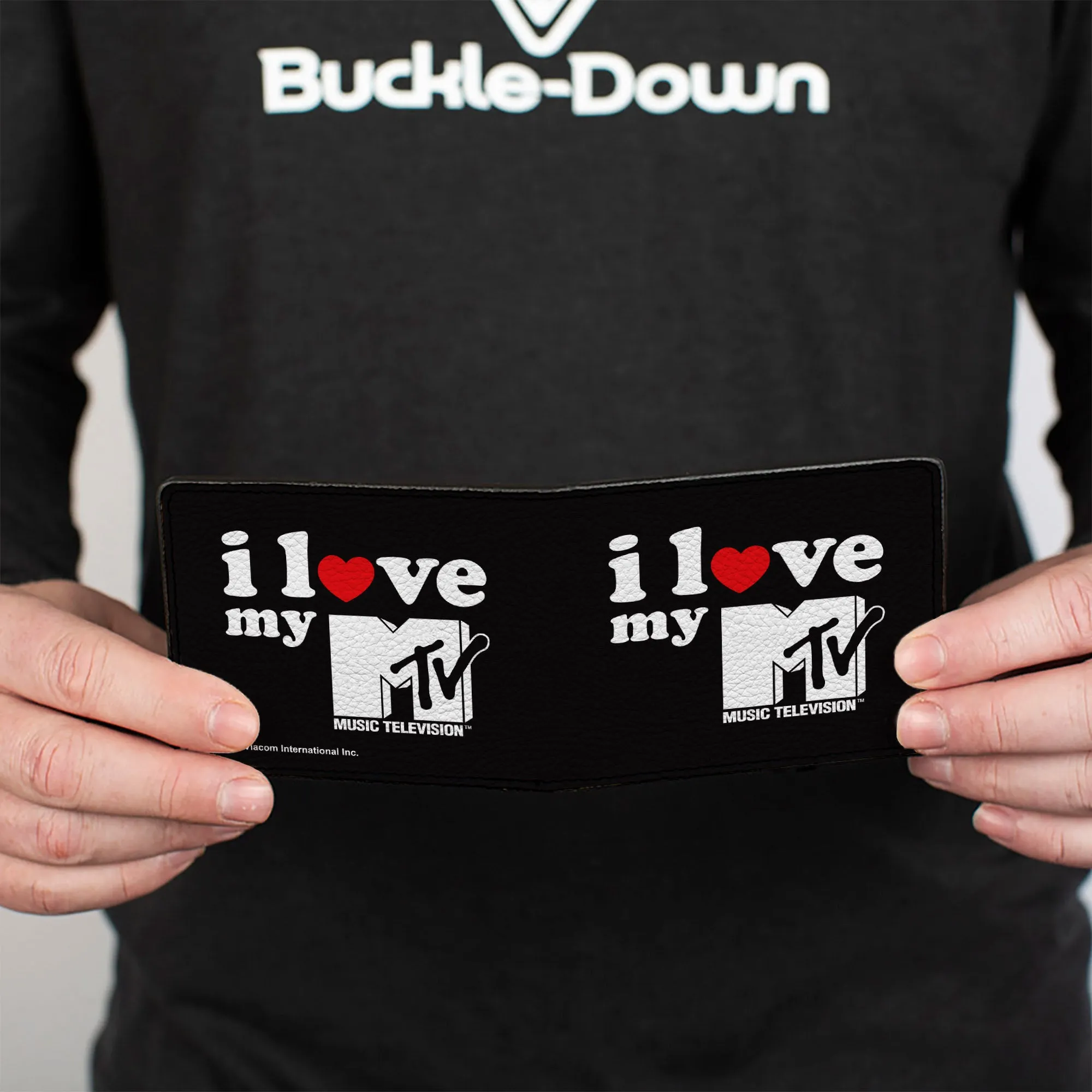 Bi-Fold Wallet - MTV I LOVE MY MTV Black/White/Red