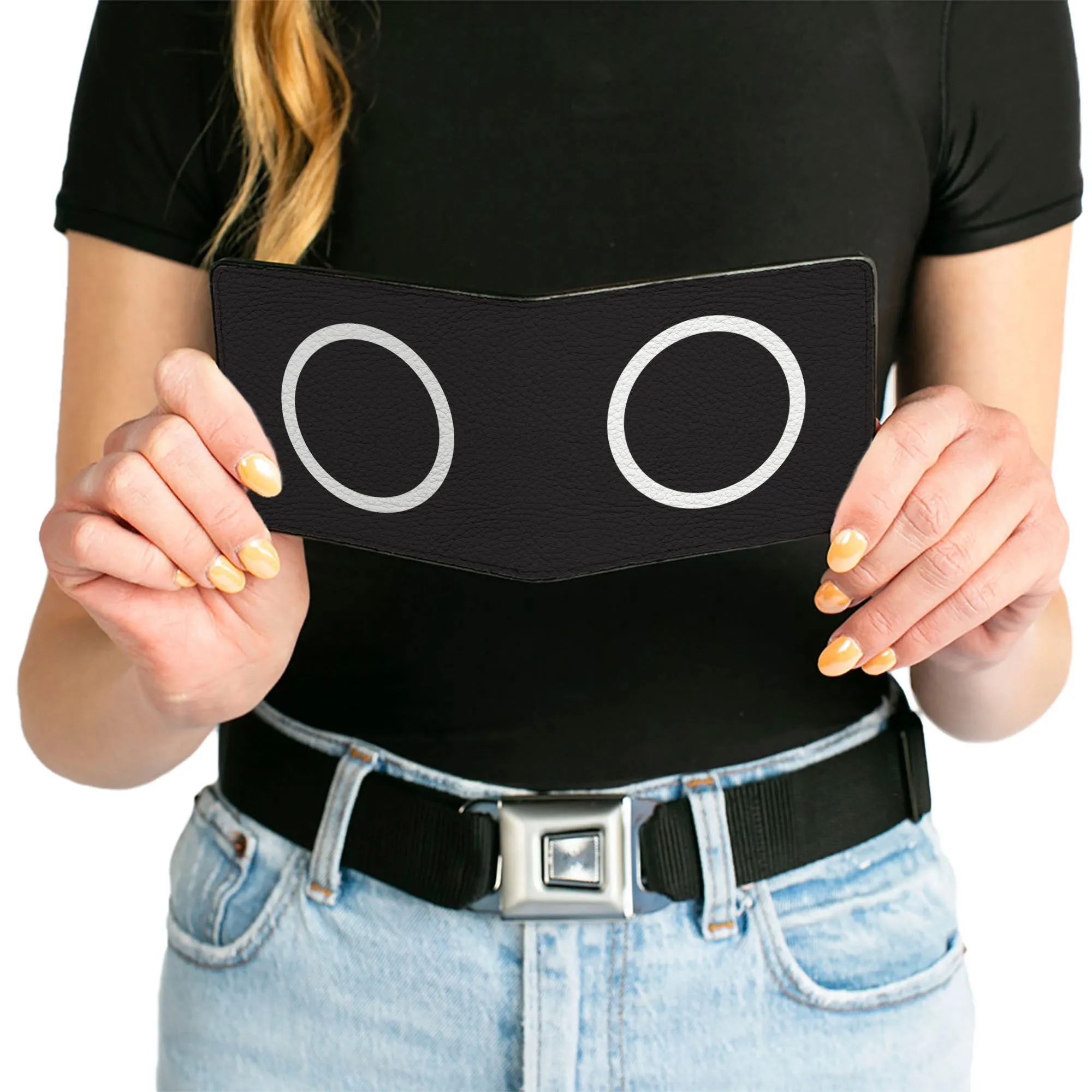 Bi-Fold Wallet - Shape Circle Black White