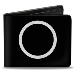 Bi-Fold Wallet - Shape Circle Black White