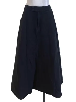 Black A-Line Herringbone Jeans Skirt TCL