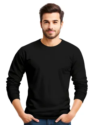 Black | ACTION series | Full Sleeve T shirt for Men